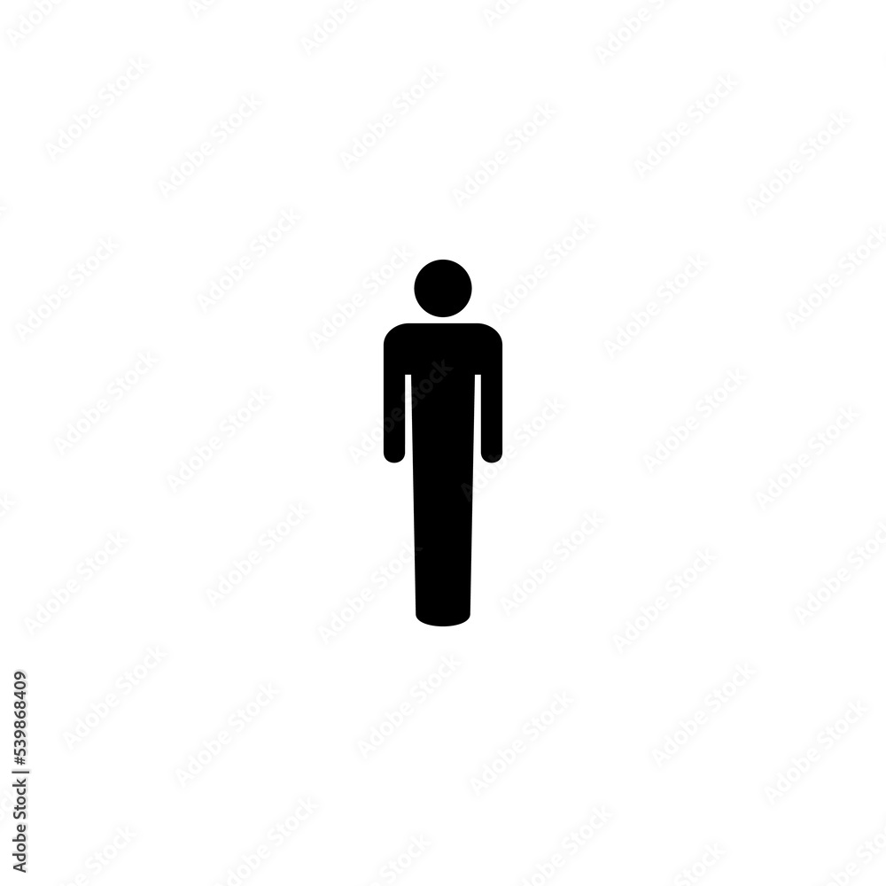 Man icon vector illustration. male sign and symbol. human symbol Man icon vector illustration. male sign and symbol. human symbol