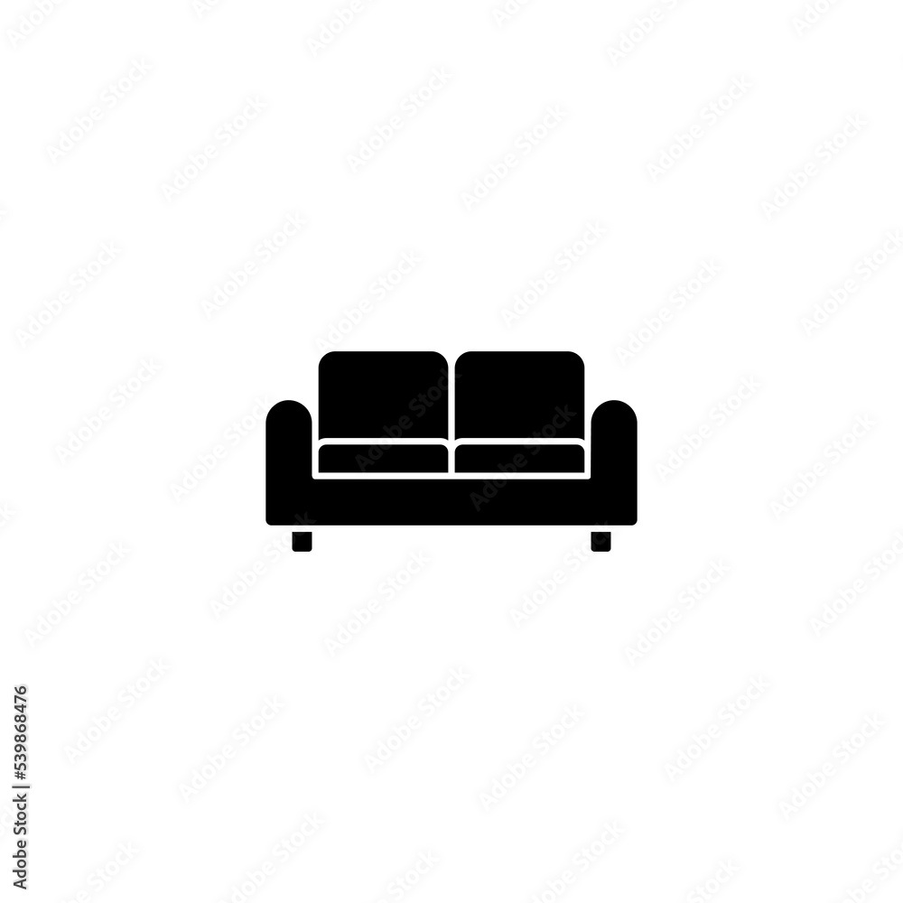 Sofa icon vector illustration. sofa sign and symbol. furniture icon Sofa icon vector illustration. sofa sign and symbol. furniture icon