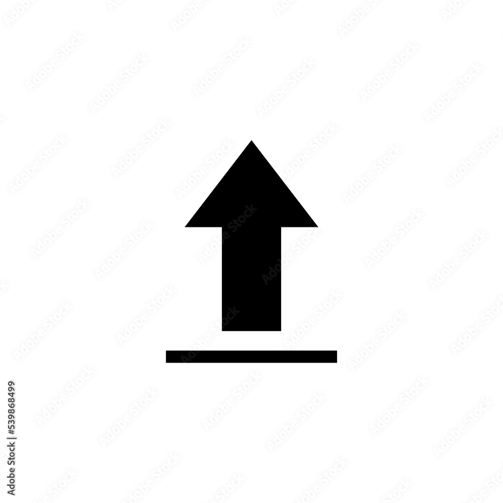 Upload icon vector illustration. load data sign and symbol Upload icon vector illustration. load data sign and symbol