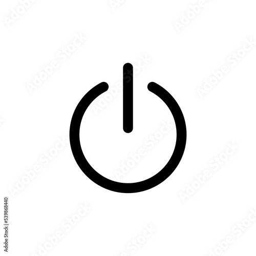 Power icon vector illustration. Power Switch sign and symbol. Electric power