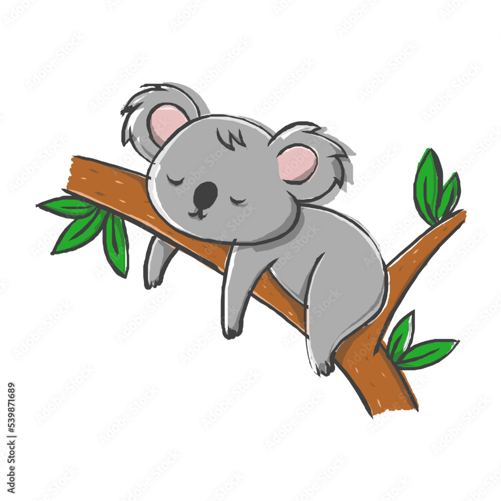 Fototapeta premium koala cartoon
