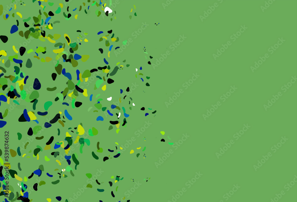 Light Blue, Yellow vector background with abstract forms. Light Blue, Yellow vector background with abstract forms.