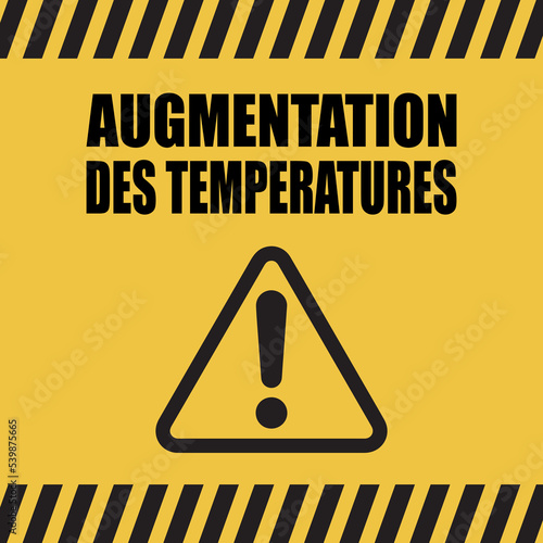 Logo augmentation des températures.