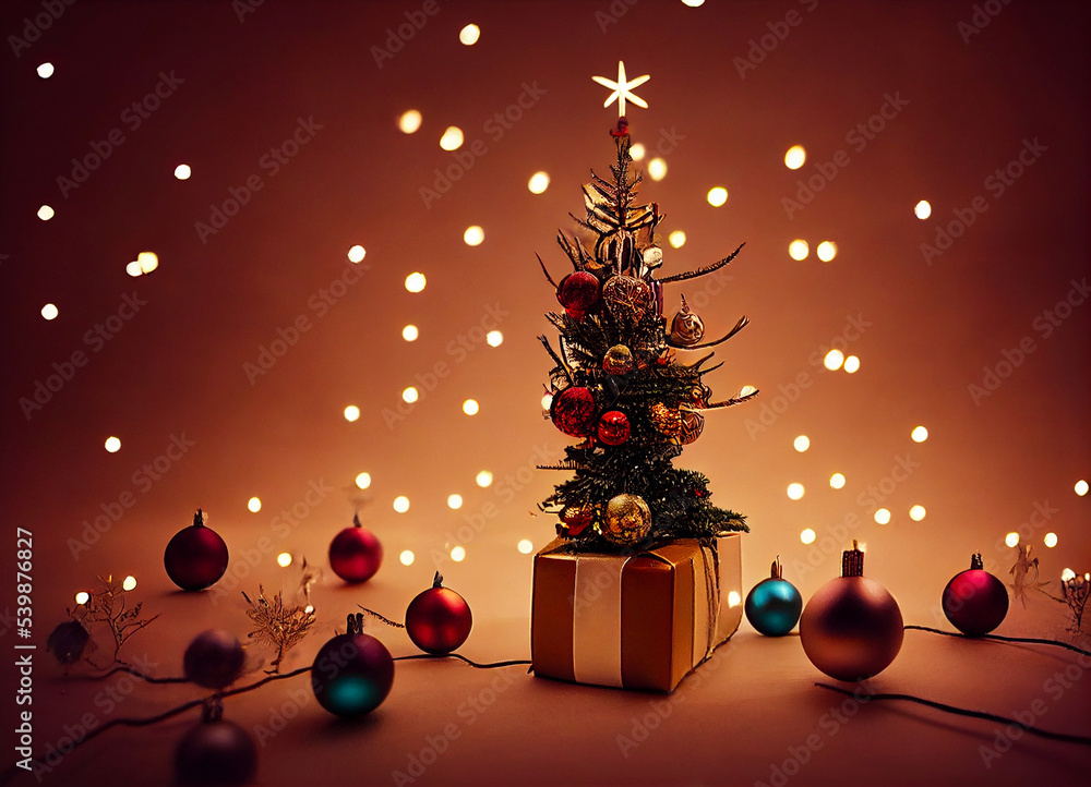 Christmas tree with gifts and decorations by Fors AIA