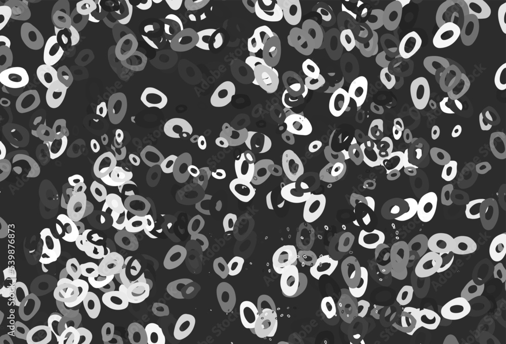 Light Silver, Gray vector pattern with spheres. Light Silver, Gray vector pattern with spheres.