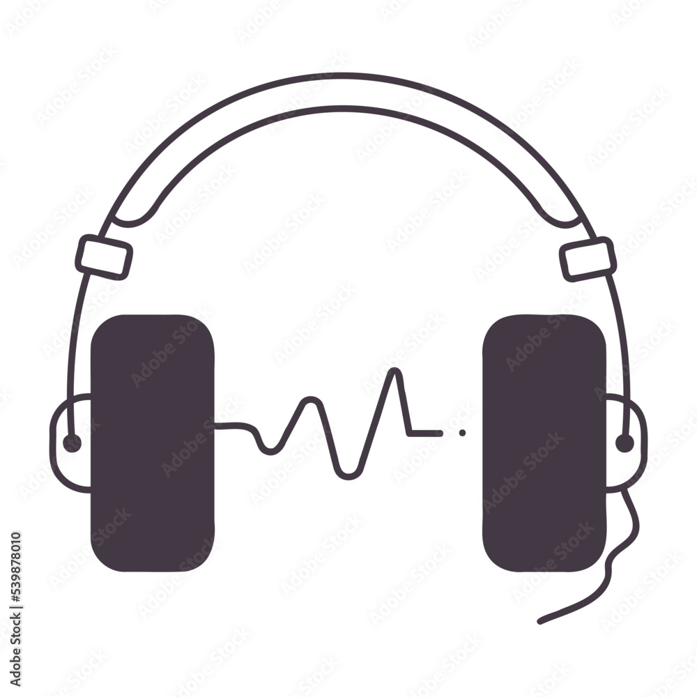 Obraz premium Headset icon