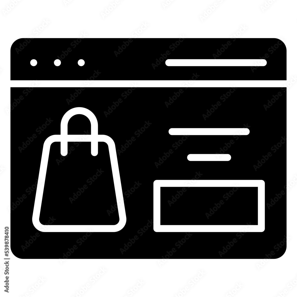 Obraz premium Ecommerce Online Icon
