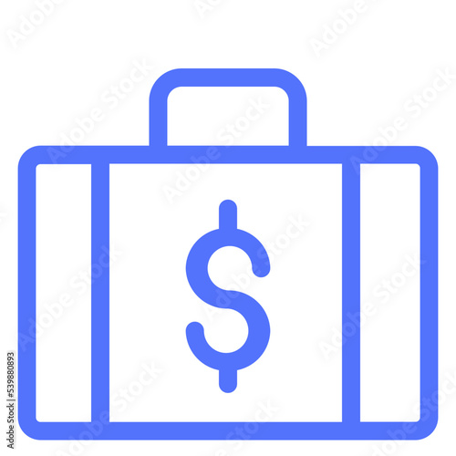 payment money bag money finance briefcase line icon