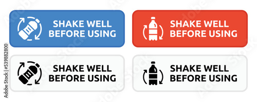 Shake well before using sign set.
