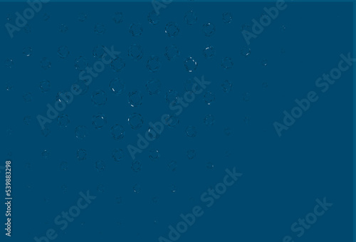 Light blue vector texture with disks. © Dmitry