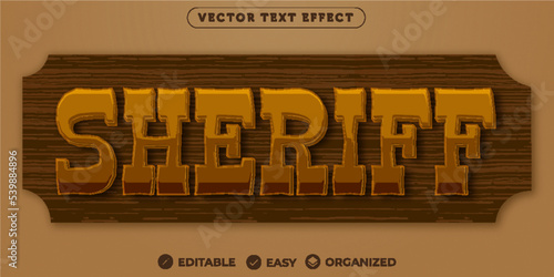Sheriff Text Effect,Fully Editable Font Text Effect