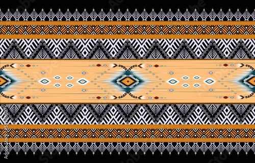 Colorful geometric ethnic pattern. Oriental, western, aztec, tribal traditional. seamless pattern. fabric, tile, background, carpet, wallpaper, clothing, sarong,wrapping, Batik, fabric,Vector pattern.