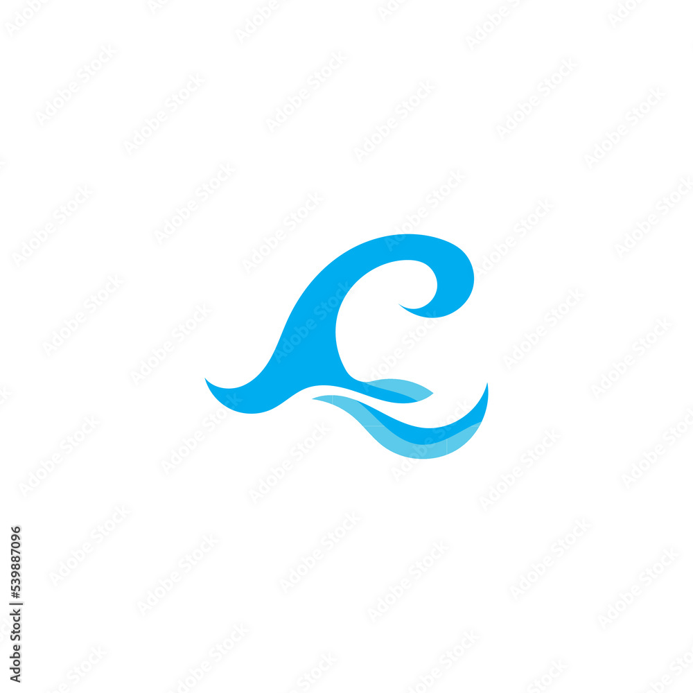 Wave ocean logo design image element vector illustration nature Wave ocean logo design image element vector illustration nature