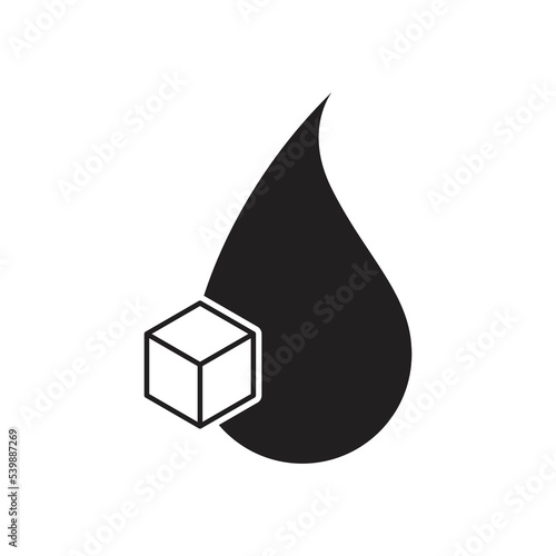 Blood sugar cell icon design. Sugar In The Blood , Glycemia icon , vector illustration