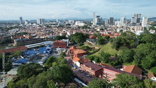 Malacca, Malaysia - October 16, 2022: The Historical Landmark Buildings and Tourist Attractions of Malacca © Julius