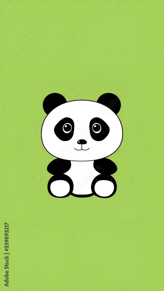 panda with green eyes panda with green eyes