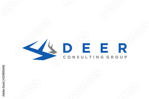 Deer horn logo animal head antler stag icon symbol modern simple minimalist business icon symbol Free Download Deer horn logo animal head antler stag icon symbol modern simple minimalist business icon symbol - GFXLoad