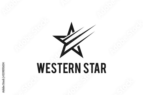 Star logo motion icon symbol stars element vector