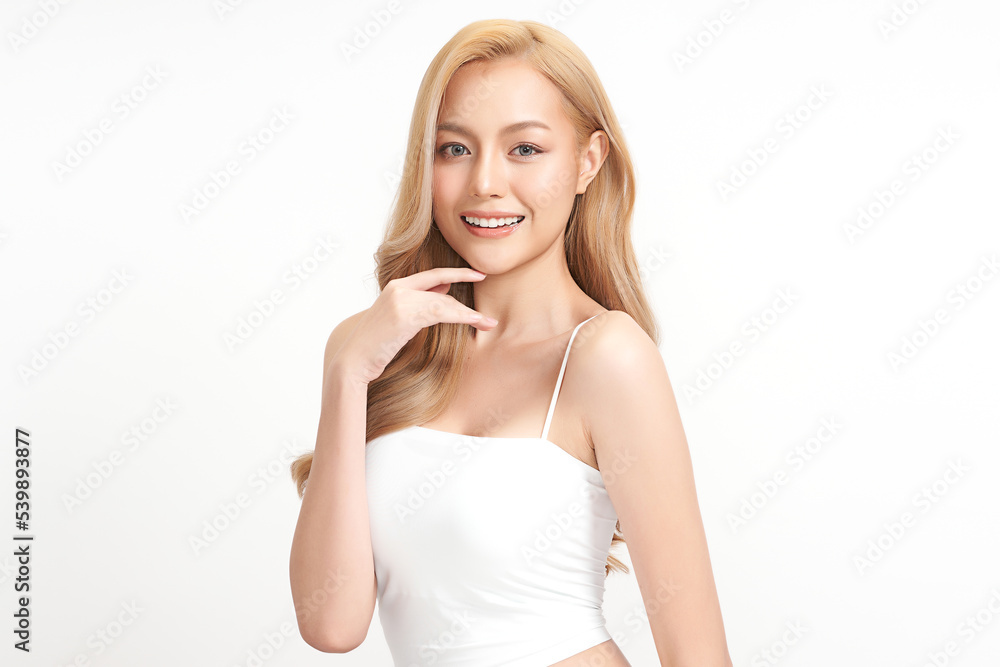 Beautiful young asian woman with clean fresh skin on white background, Face care, Facial treatment, Cosmetology, beauty and spa, Asian women portrait. Beautiful young asian woman with clean fresh skin on white background, Face care, Facial treatment, Cosmetology, beauty and spa, Asian women portrait.