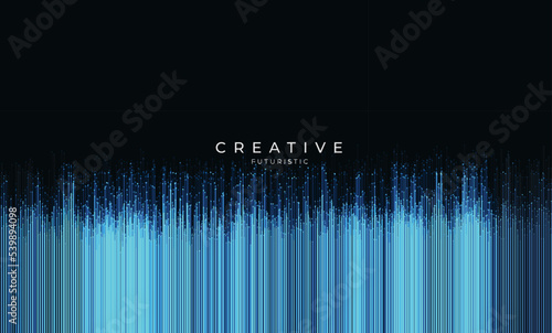 Background creative of technology design and futuristic geometric perspective design. Abstract futuristic and tech background, Abstract art wallpaper. Vector illustration.