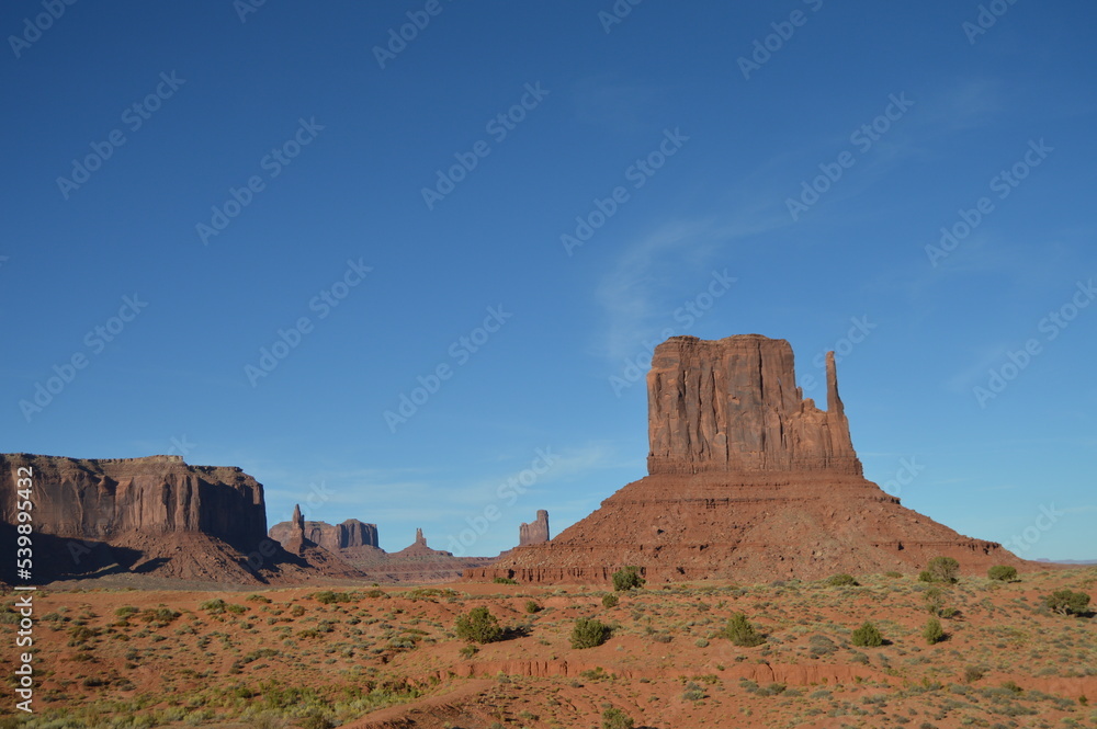 Midday view at Utah's Monument Valley