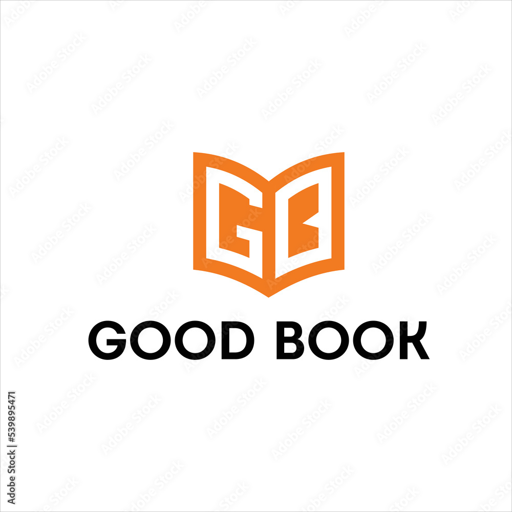 GB Letter Book Education logo design GB Letter Book Education logo design