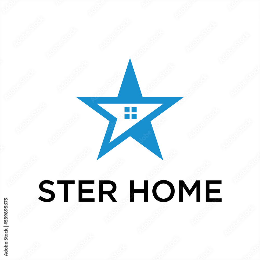 Obraz premium star home modern logo inspiration