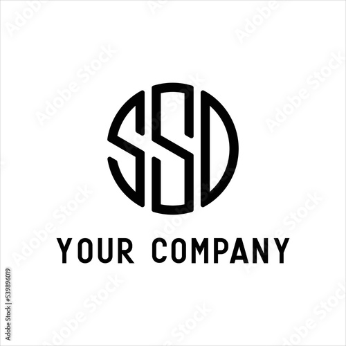 SSD letter logo design inspiration