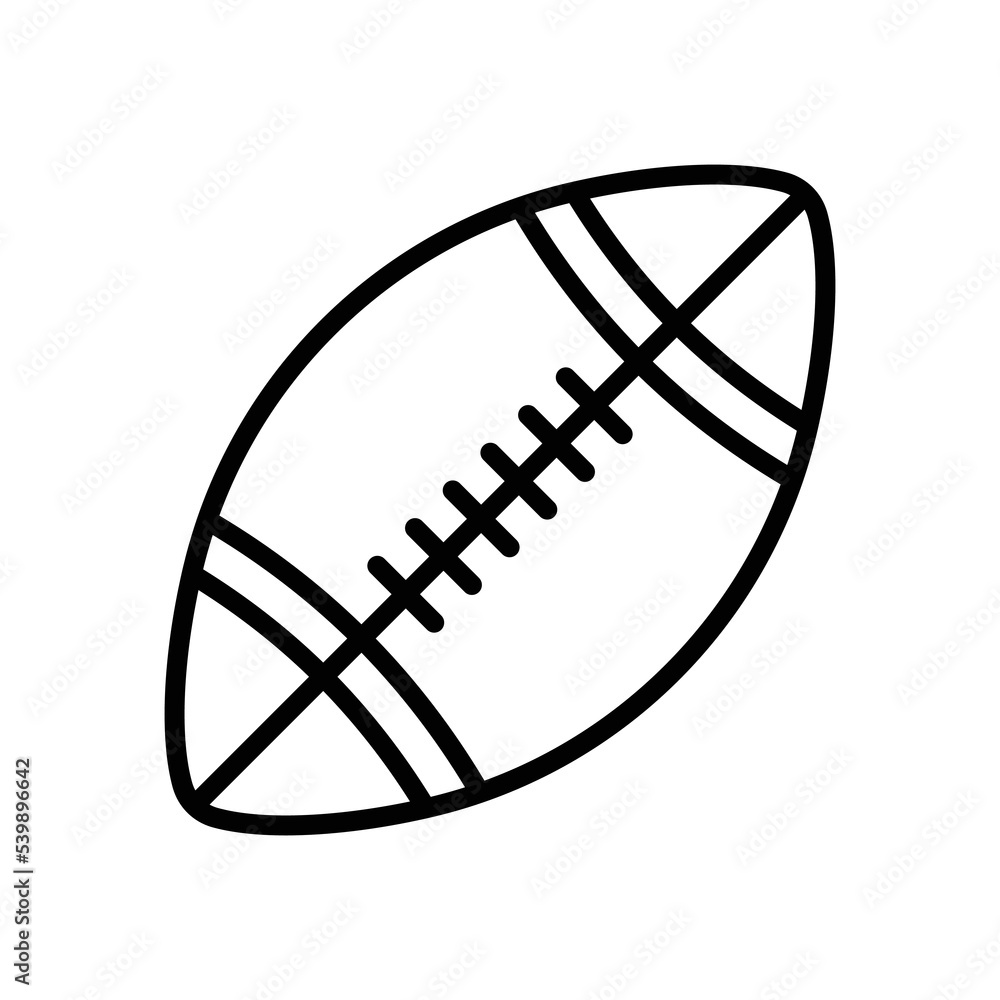 american football icon vector design template in white background american football icon vector design template in white background