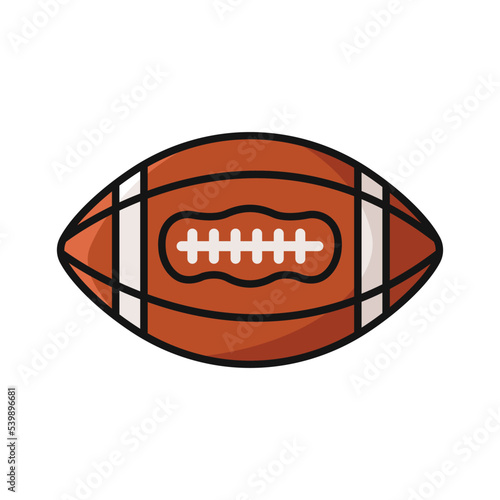 american football icon vector design template in white background