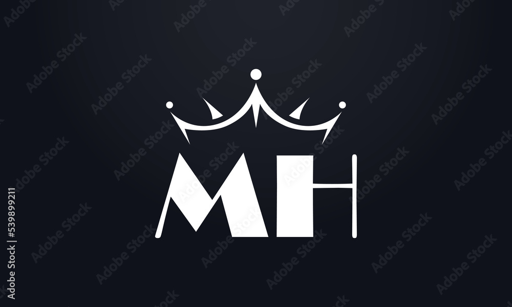 King crown logo design vector and extra bold queen symbol King crown logo design vector and extra bold queen symbol