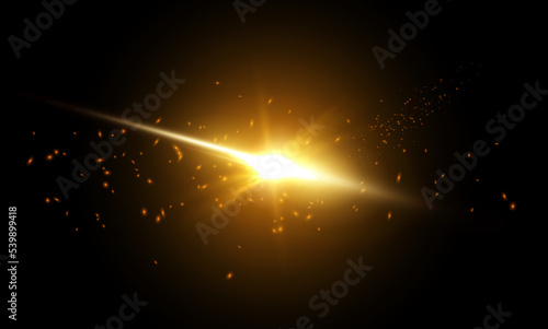 Colorful lens flare effect. vector illustration