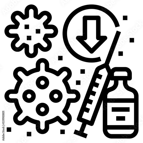 reduce risk spreading icon