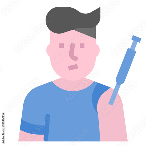 teenager vaccination icon