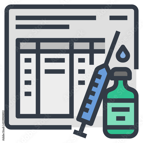 vaccination record icon