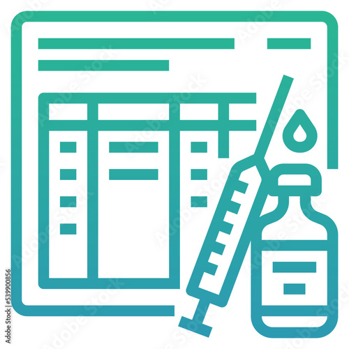 vaccination record icon