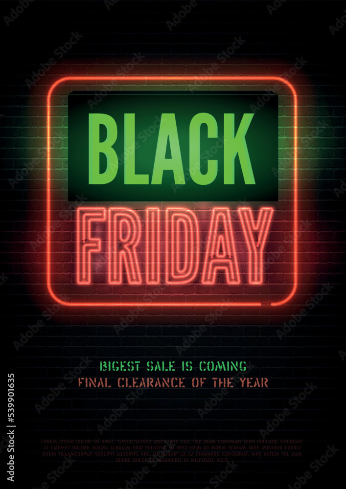 Biggest black friday discounts vector flyer template. Mega wholesale