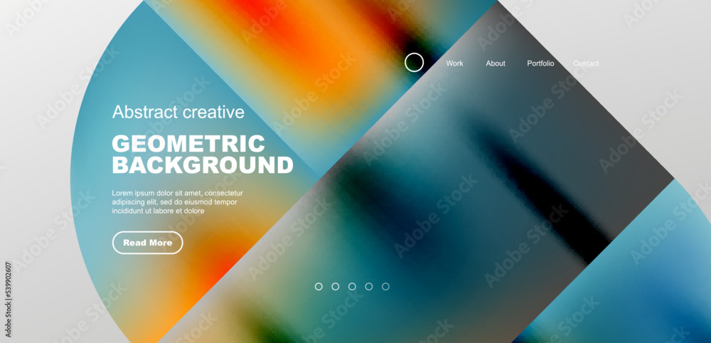 Bright fluid gradient circles abstract background. Business or technology design for wallpaper, banner, background, landing page, wall art, invitation, prints Bright fluid gradient circles abstract background. Business or technology design for wallpaper, banner, background, landing page, wall art, invitation, prints