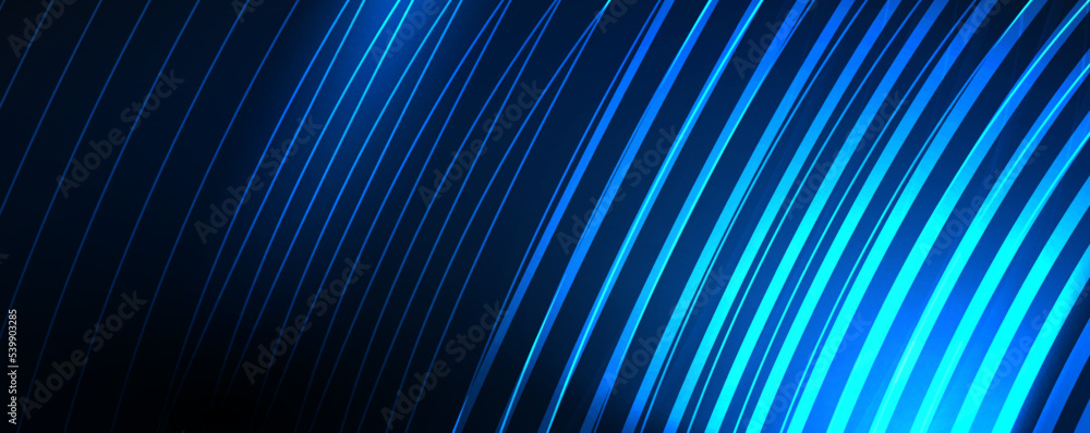 Shiny neon waves, dynamic electric motion, energy or speed concept. Vector illustration for wallpaper, banner, background, leaflet, catalog, cover, flyer Shiny neon waves, dynamic electric motion, energy or speed concept. Vector illustration for wallpaper, banner, background, leaflet, catalog, cover, flyer