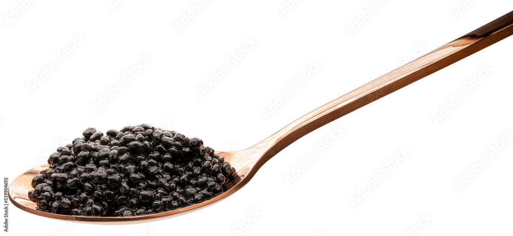 Luxury Black caviar in golden spoon isolated on white background, Texture of expensive luxury caviar in golden spoon PNG File. Luxury Black caviar in golden spoon isolated on white background, Texture of expensive luxury caviar in golden spoon PNG File.