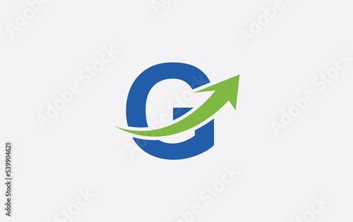 Growth arrow icon and financial circle logo design with the letters and alphabets Free Download Growth arrow icon and financial circle logo design with the letters and alphabets - GFXLoad