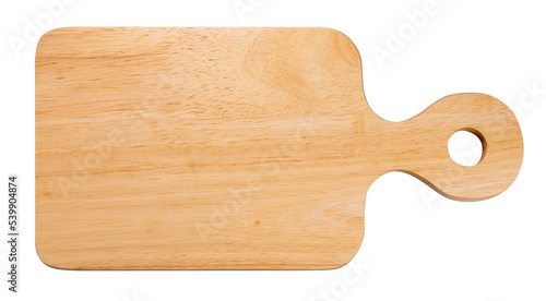 Wooden plate Cutting board on white background, Cutting board on white PNG File.