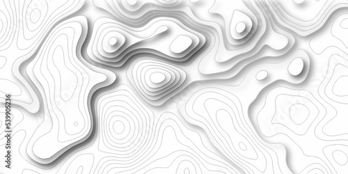 Topographic patter line map background. silver line topography maount map contour background, geographic grid. Abstract vector illustration. 