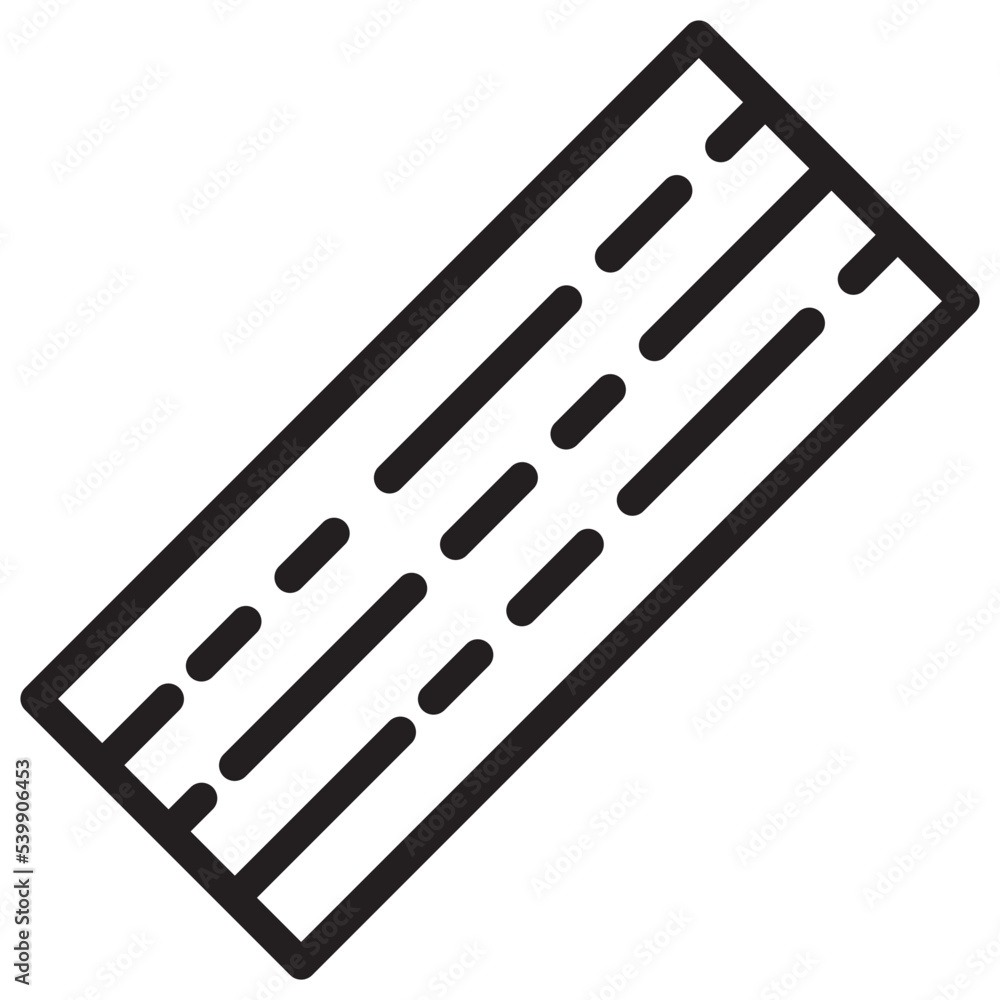 Woods plank outline style icon Woods plank outline style icon