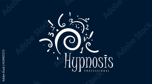 Hand-drawn logo for professional hypnosis