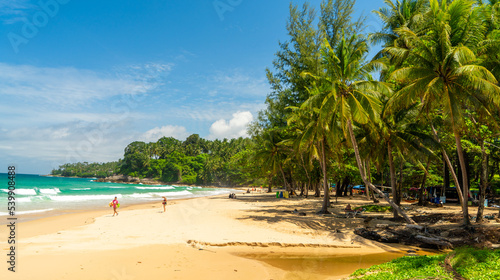 Surin Beach in Phuket Island, Thailand photo