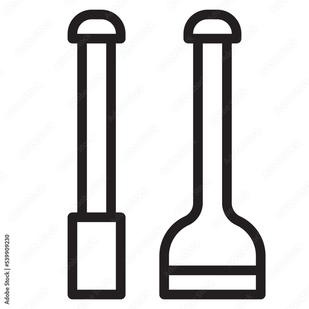 Shovel outline style icon Shovel outline style icon
