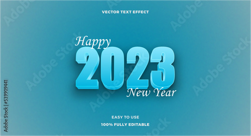 New 3D 2023 Editable Vector Text Effect	
