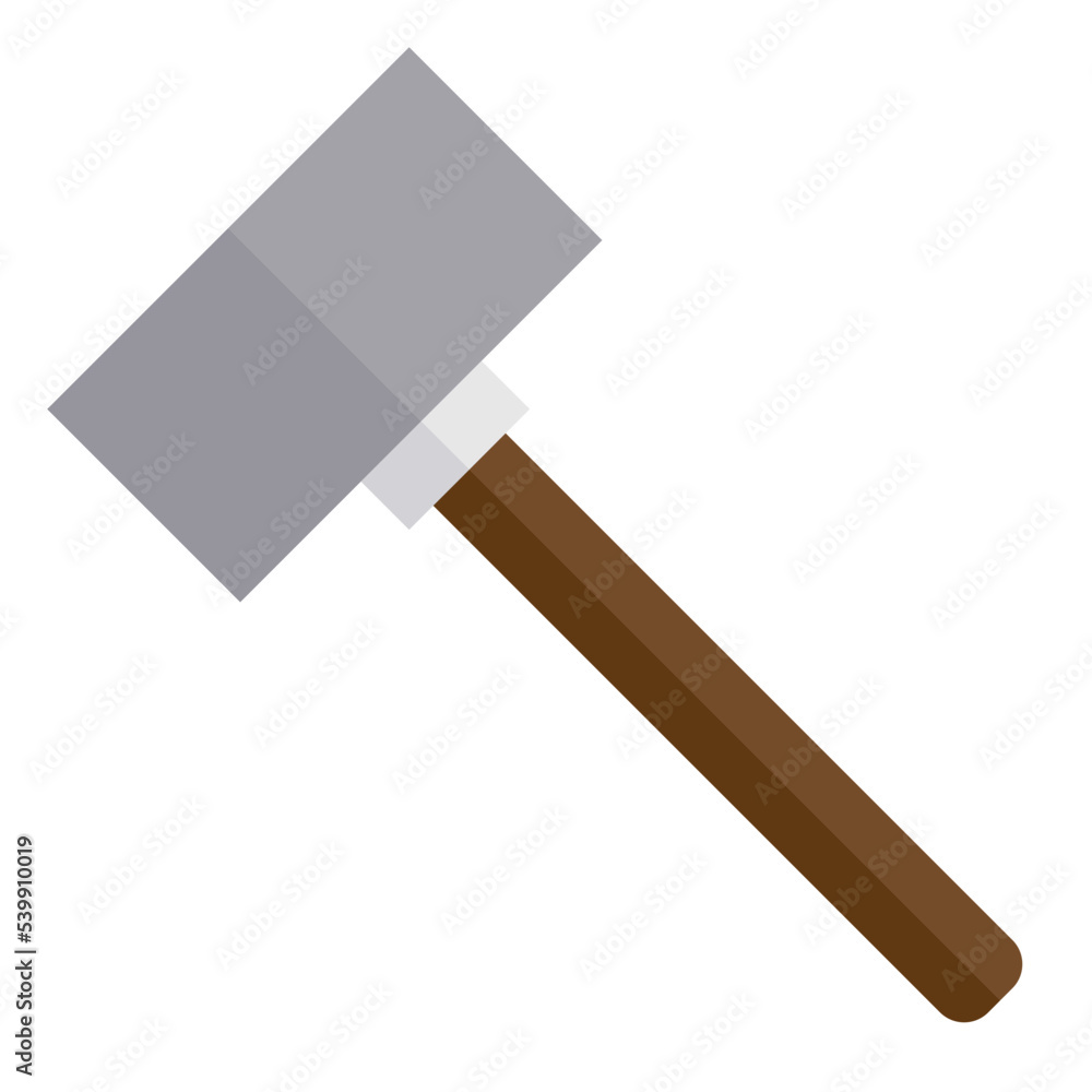 Dead blow hammer flat style icon Dead blow hammer flat style icon