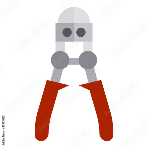 Crimping plier flat style icon
